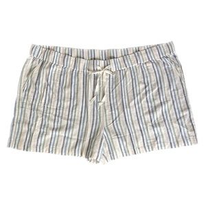 Caslon Stripe Linen Blend Shorts NWT linen blend white blue green pink 4X